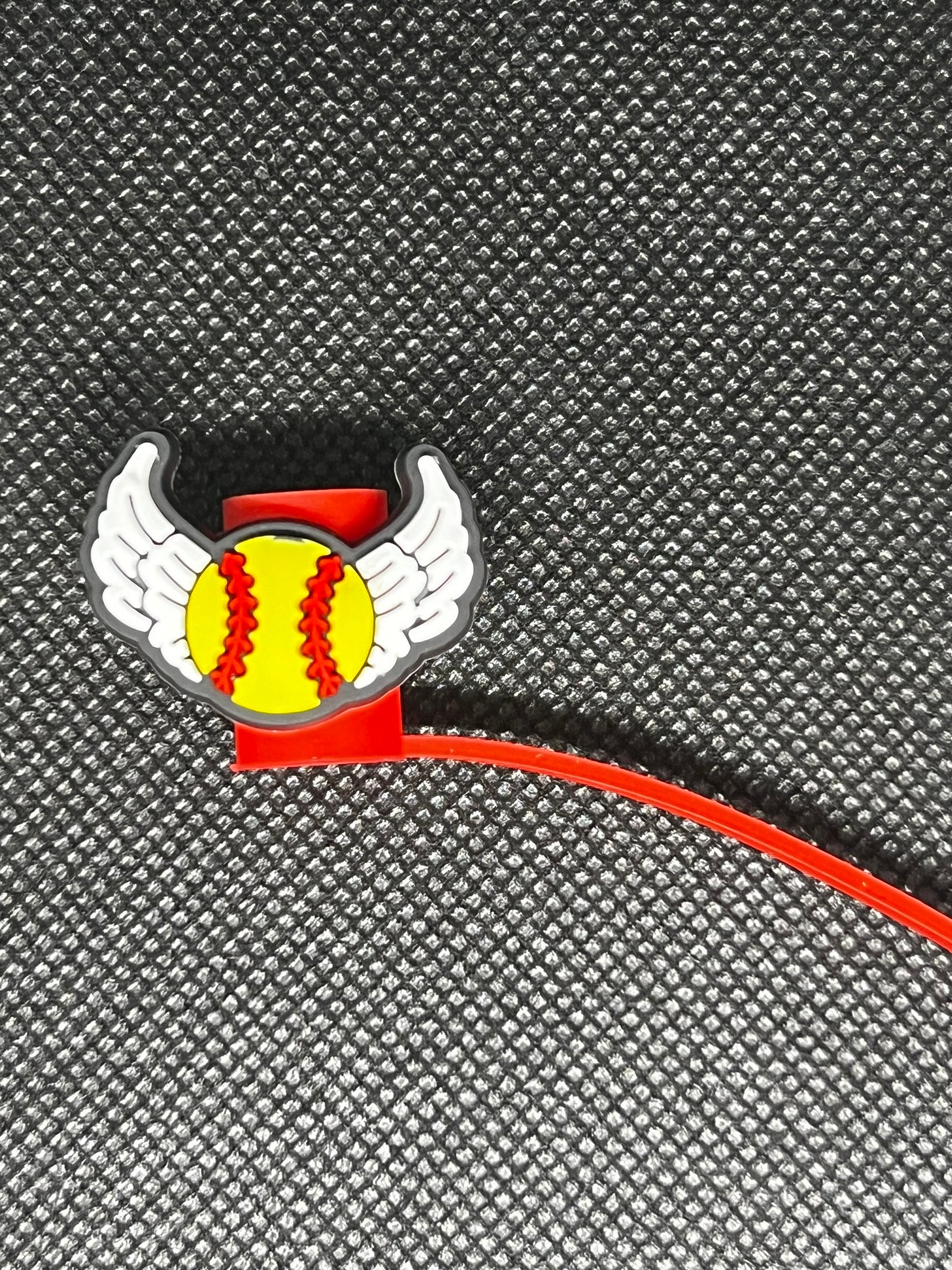 Softball Straw Toppers