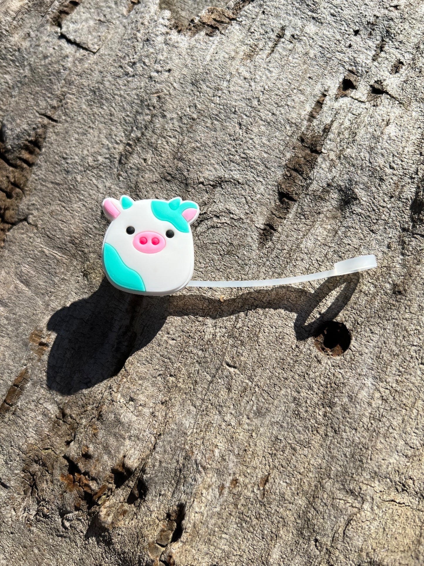 Fluffy Cow Straw Toppers