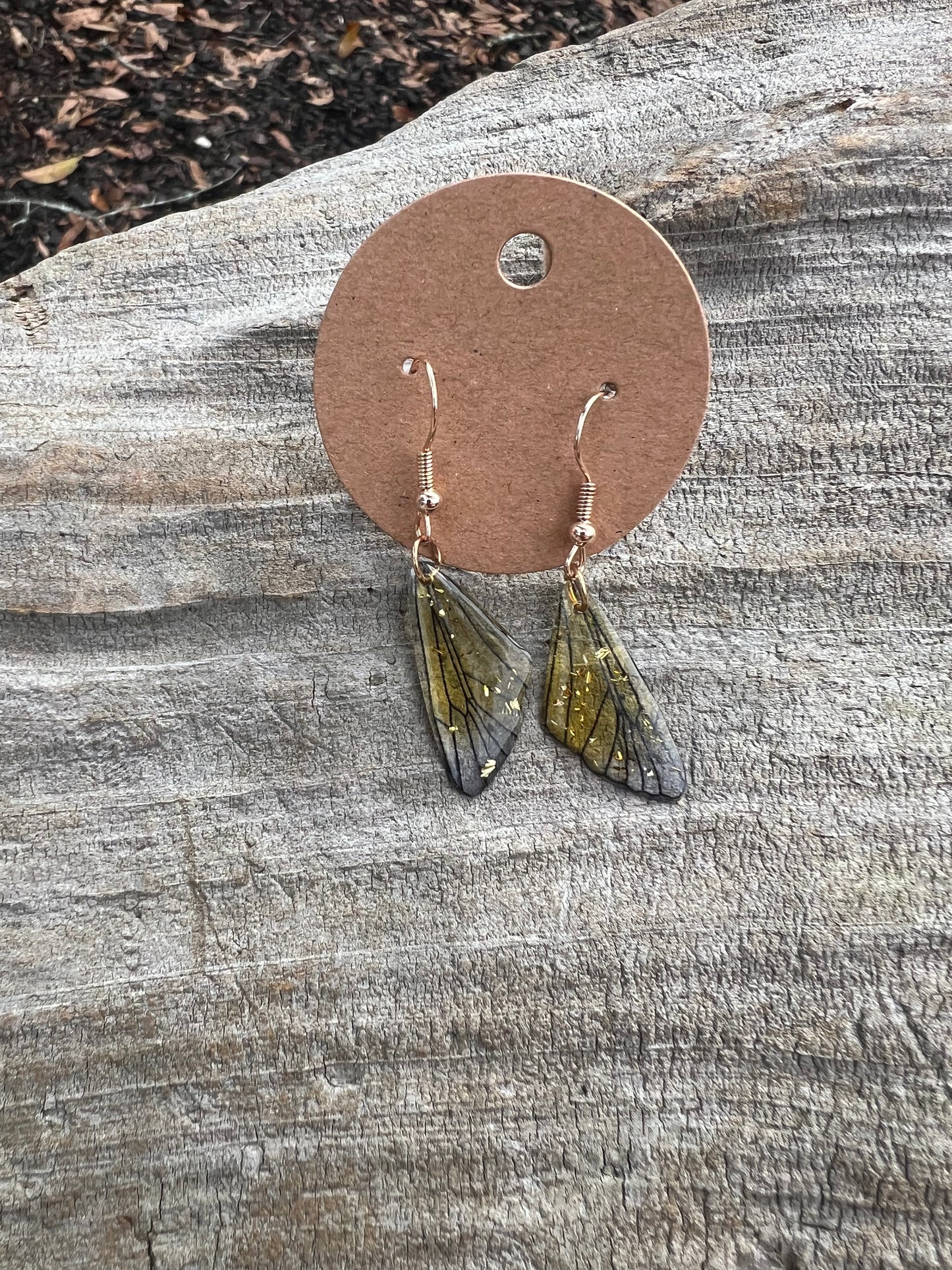 Dainty Butterfly Wing Dangly Earrings