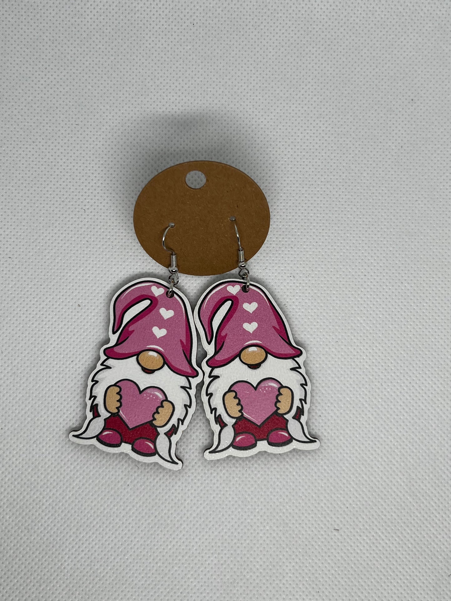 Valentine’s Gnome Dangly Earrings