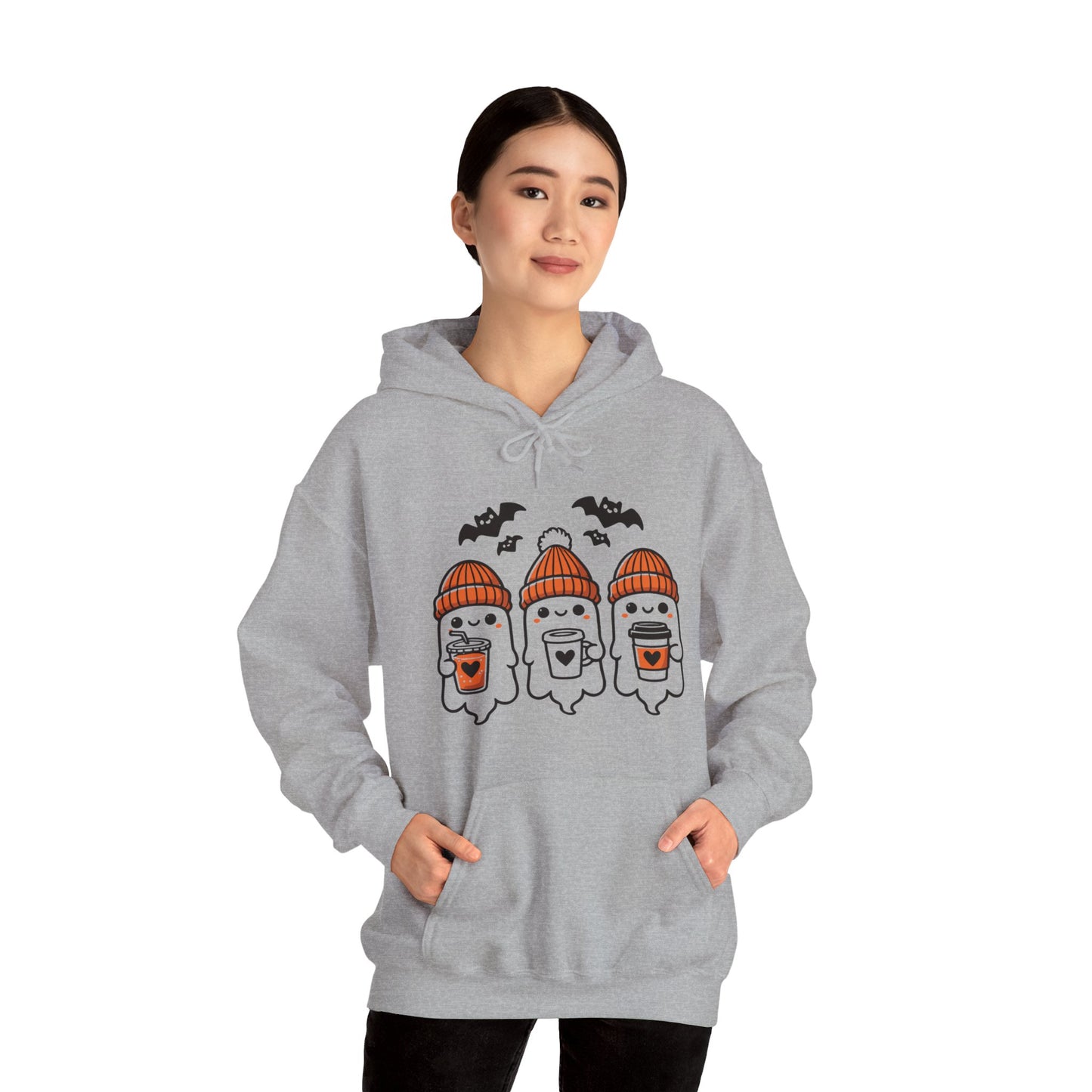 Fall Ghosties Unisex Heavy Blend™ Hooded Sweatshirt