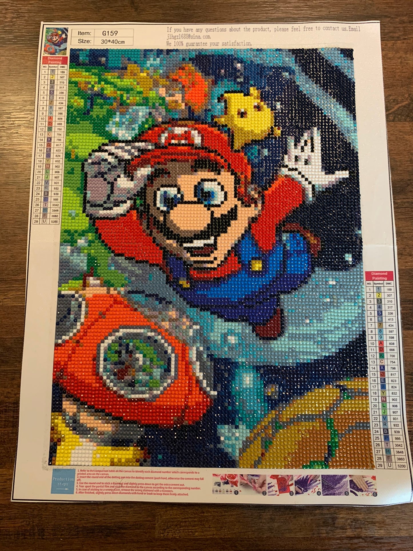 Mario 5D diamond Painting (completed)