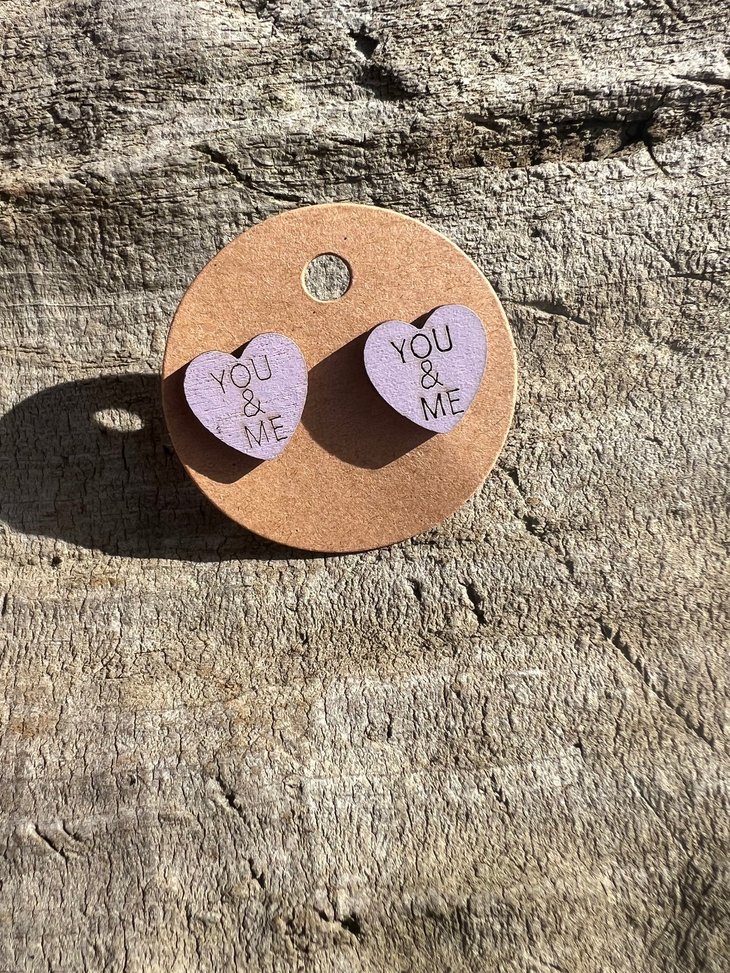 Valentines Heart Stud Earrings