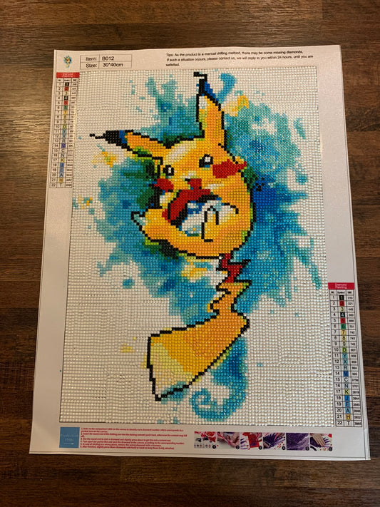 Pikachu 5D Diamond Painting (completed)