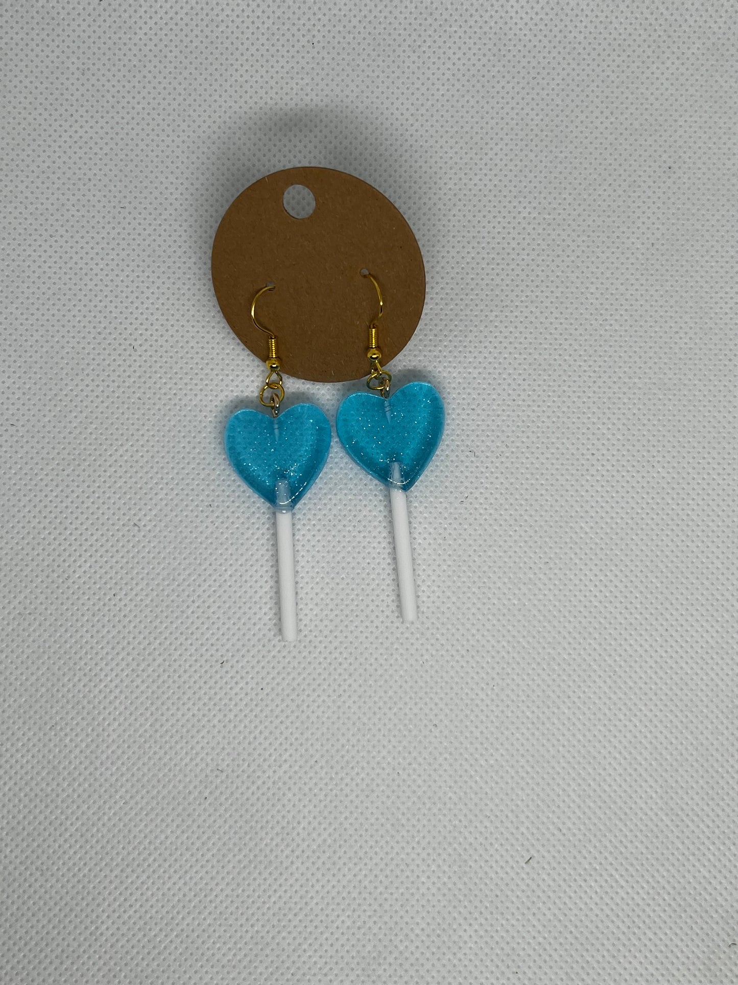 Heart Lollipop Dangly Earrings