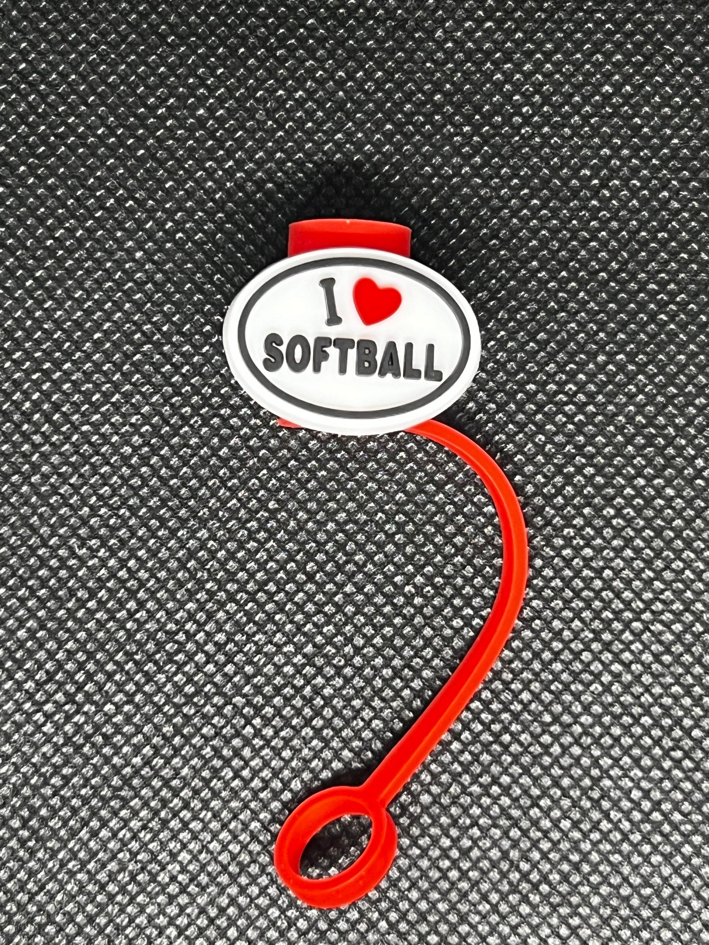 Softball Straw Toppers