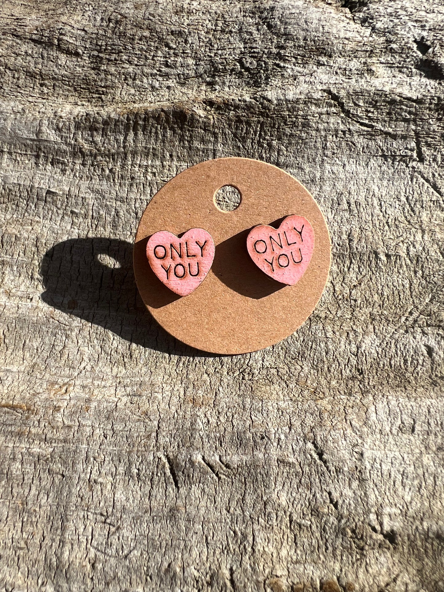 Valentines Heart Stud Earrings