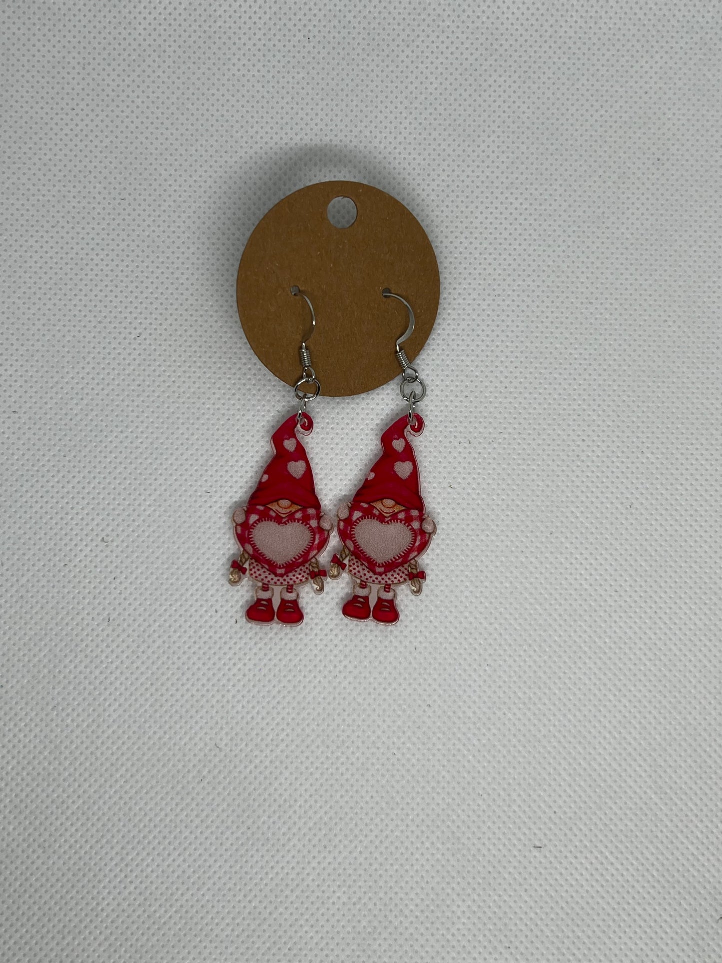 Valentine’s Gnome Dangly Earrings