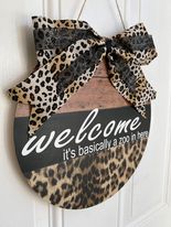 Welcome It's a Zoo in Here Door Hanger