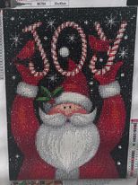 Santa "Joy" 5D diamond Painting (Completed)