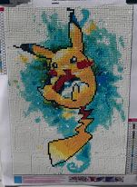 Pikachu 5D Diamond Painting (completed)