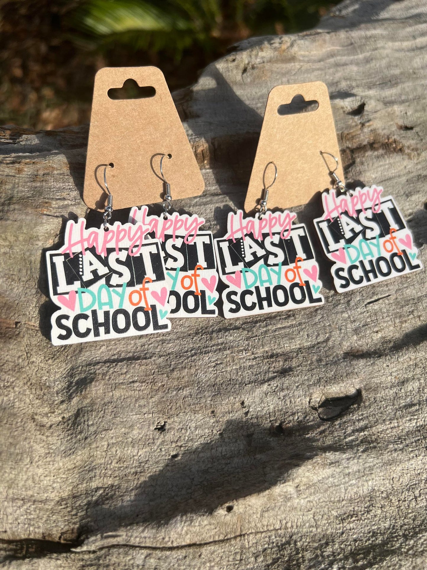 Happy Last Day of School Dangly Earrings