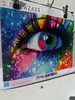 Rainbow Eye 5D Diamond Painting (completed)