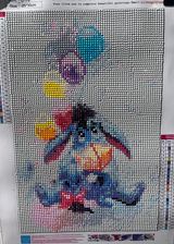 Eeyore with Balloons 5D Diamond Painting (completed)