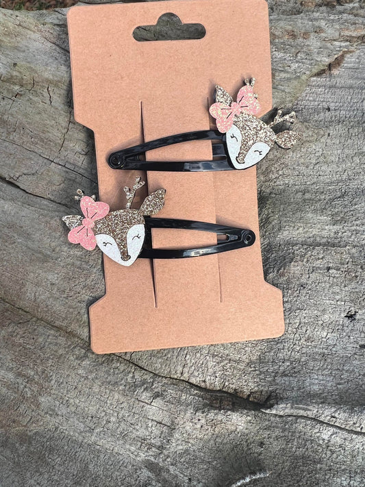 Deer Hair Barrettes