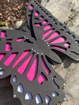 Sparkly Pink Butterfly Wall Decor