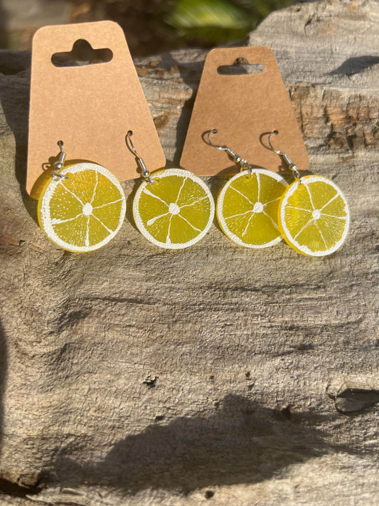 Lemon Slice Earrings