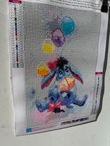 Eeyore with Balloons 5D Diamond Painting (completed)