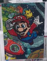 Mario 5D diamond Painting (completed)