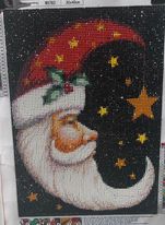 Santa Moon 5D Diamond Painting (completed)