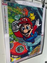 Mario 5D diamond Painting (completed)