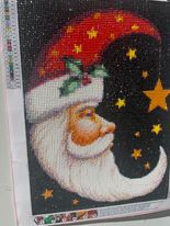 Santa Moon 5D Diamond Painting (completed)