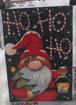 Santa with Lantern Ho Ho Ho 5D Diamond Painting (completed)