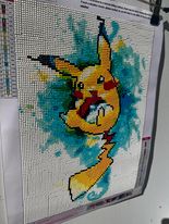 Pikachu 5D Diamond Painting (completed)