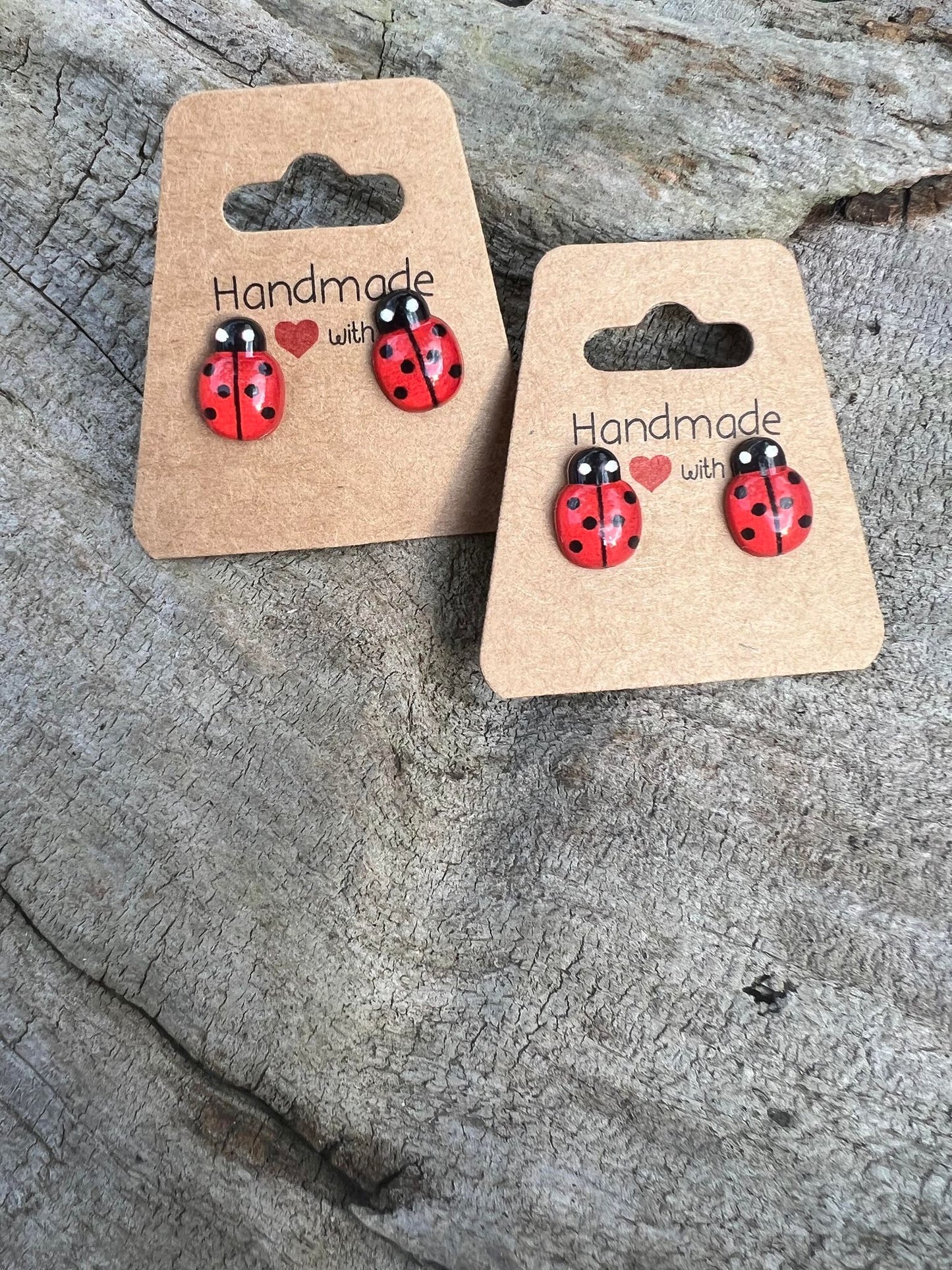 Ladybug Stud Earrings