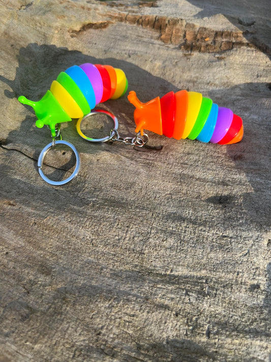 Slug Fidget Keychain