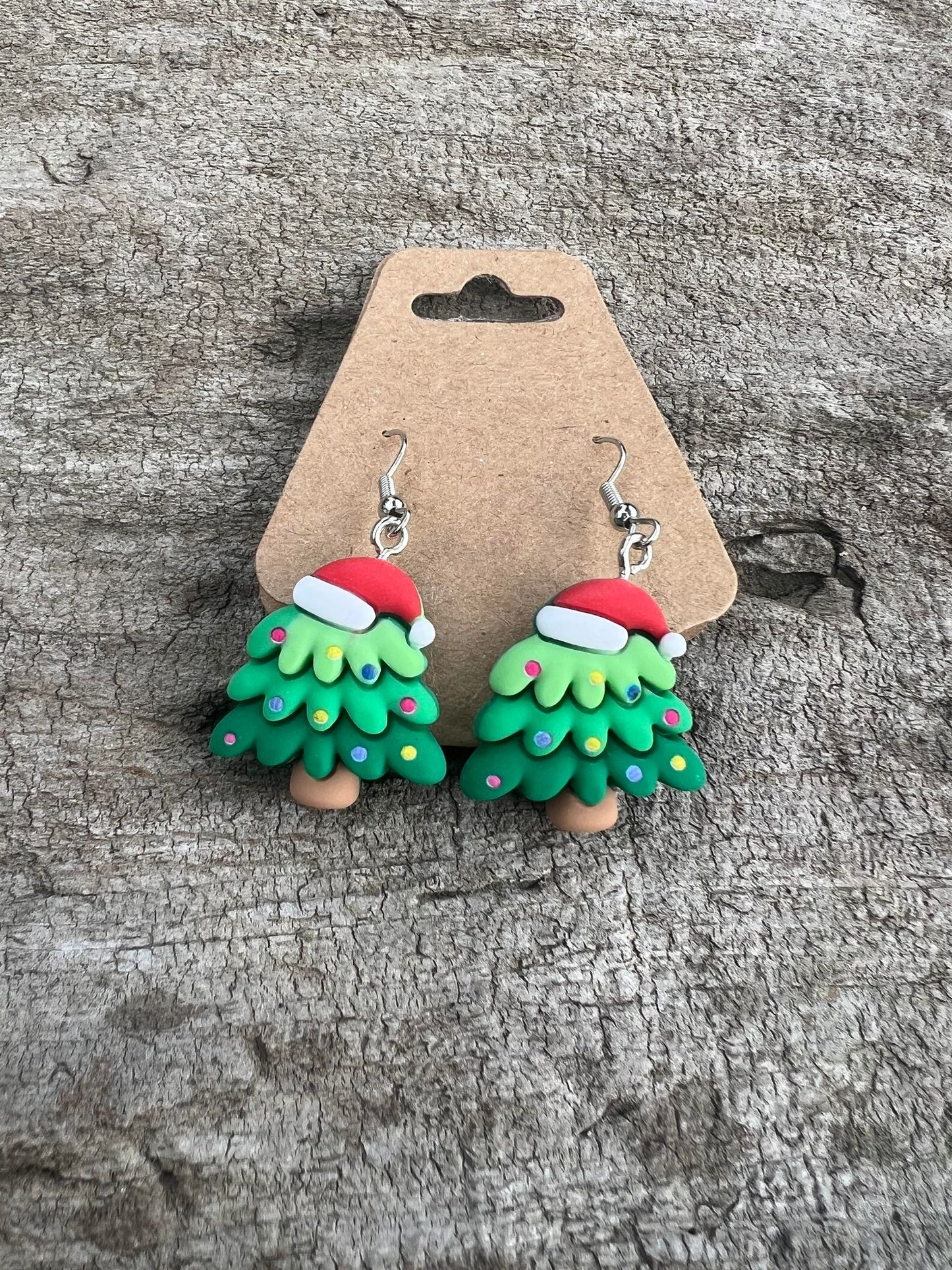 Whimsical Christmas Tree Earrings