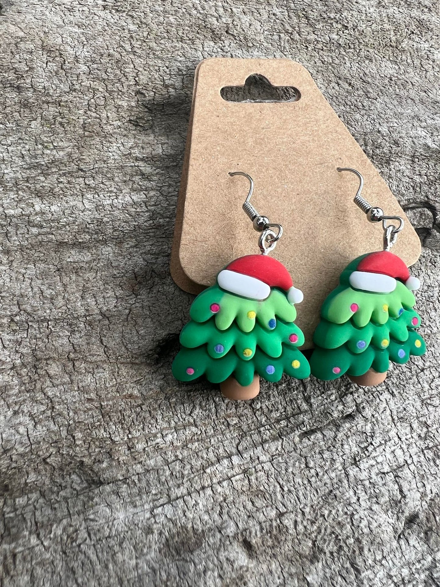 Whimsical Christmas Tree Earrings