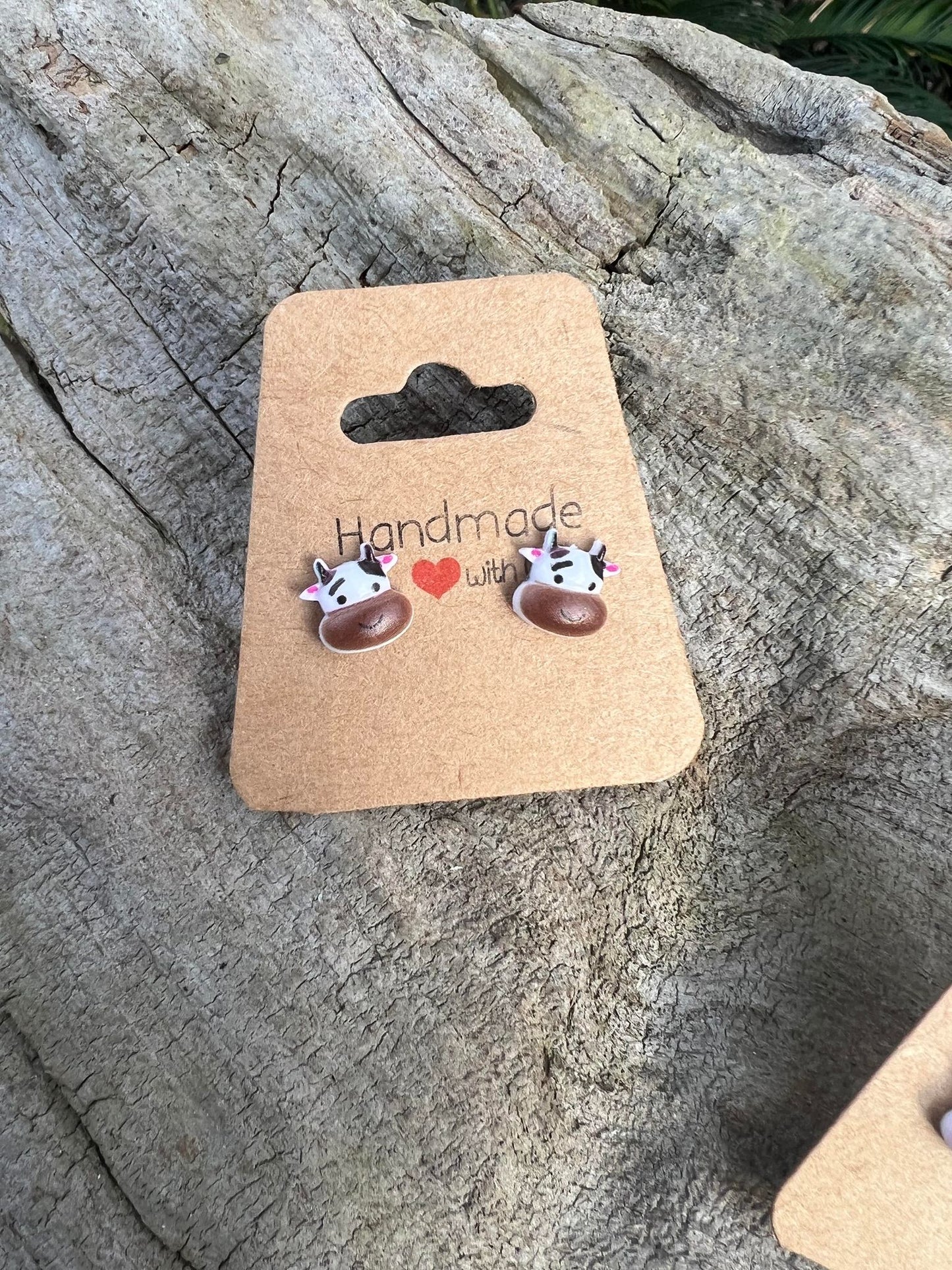 Mini Cow Stud Earrings