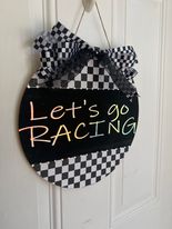 Let's Go Racing Door Hanger