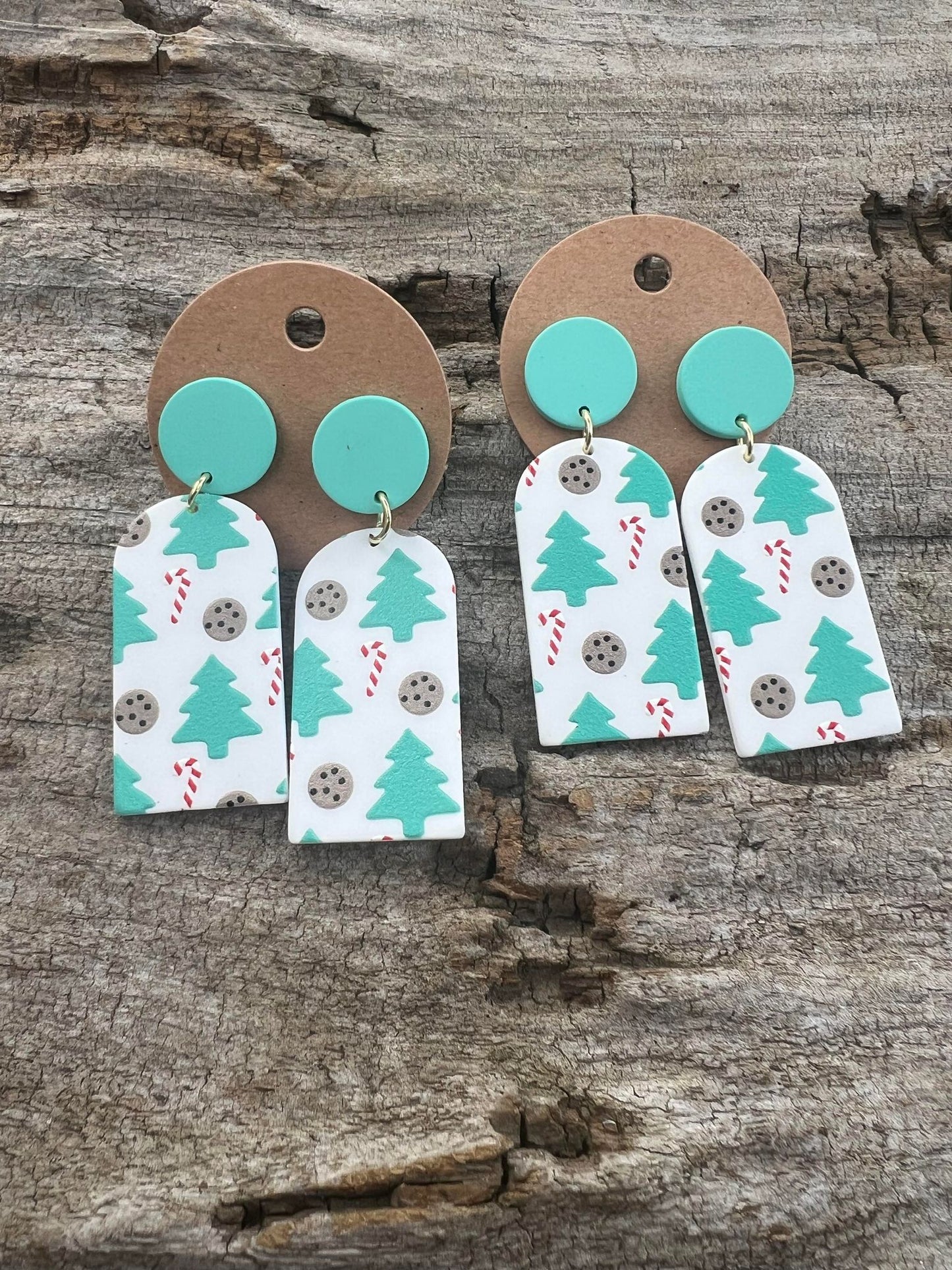 Christmas Dangly Stud Earrings