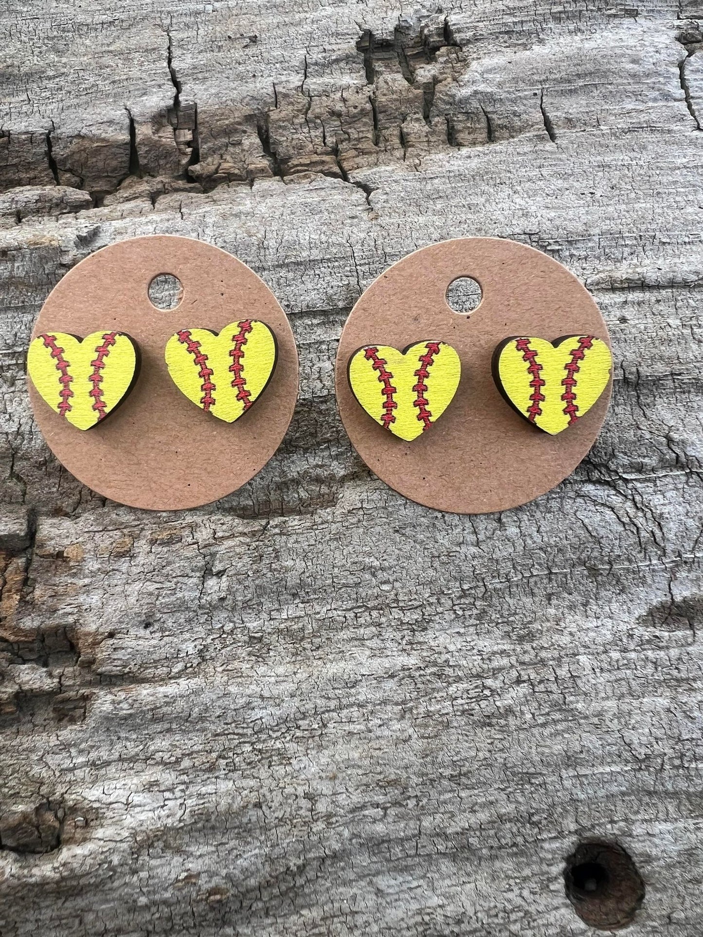 Softball Stud Earrings