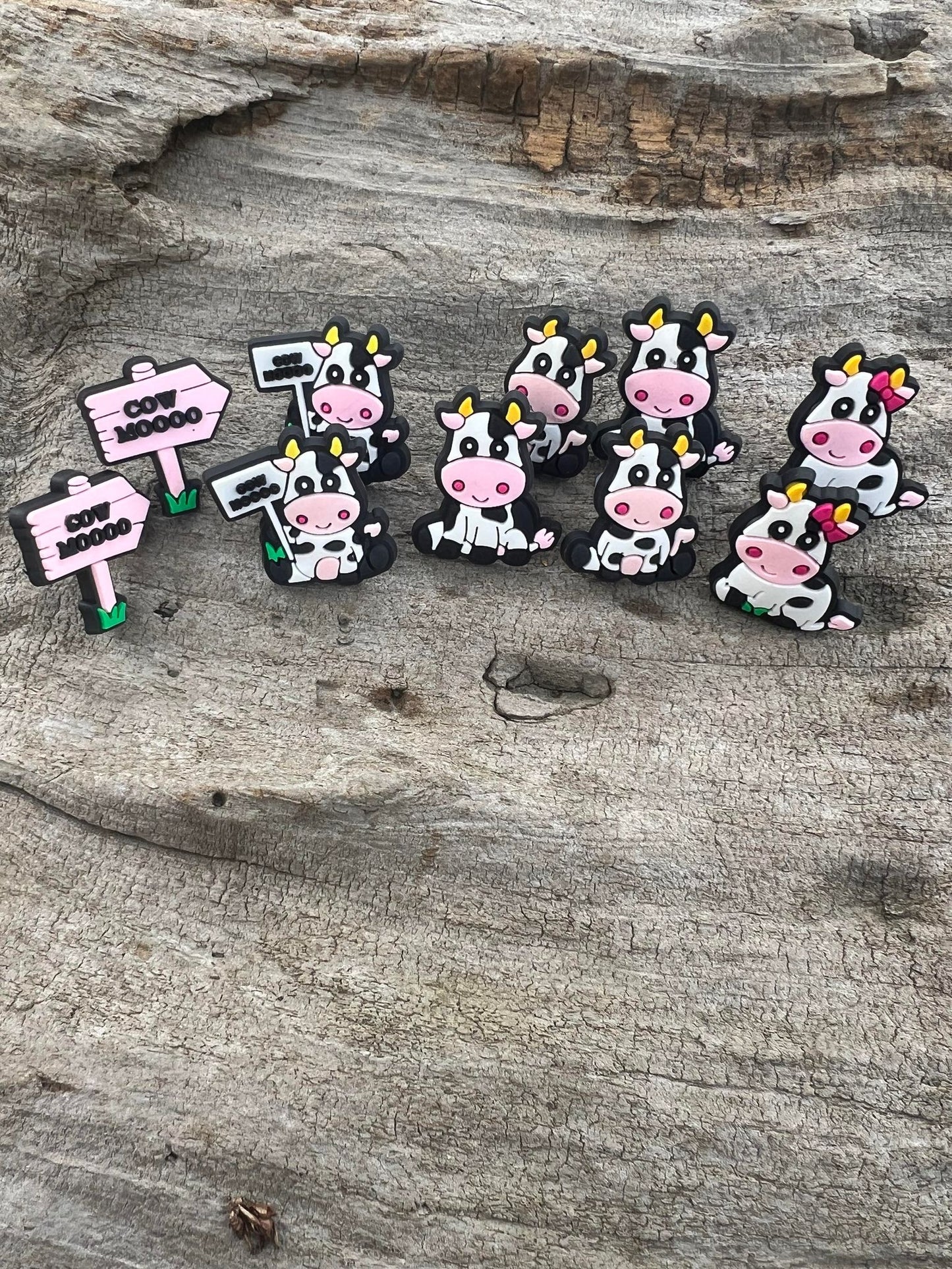 Cow Straw Charms