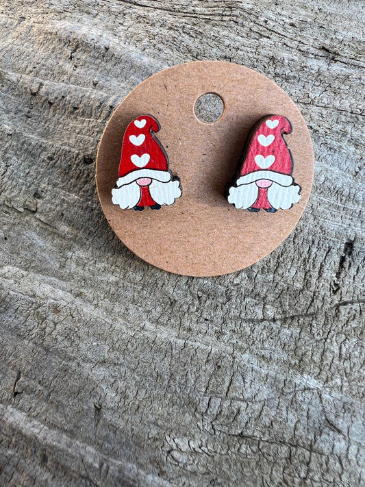 Valentine’s Gnome Stud Earrings