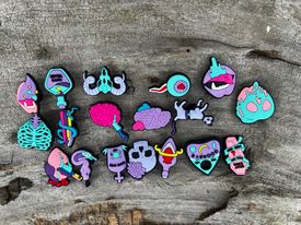 Pastel Witchy Croc Charms