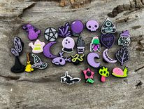 Purple Witchy Croc Charms