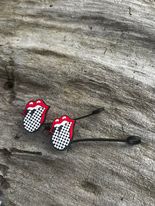 Skeleton Hand and Checkered Tongue Straw Toppers