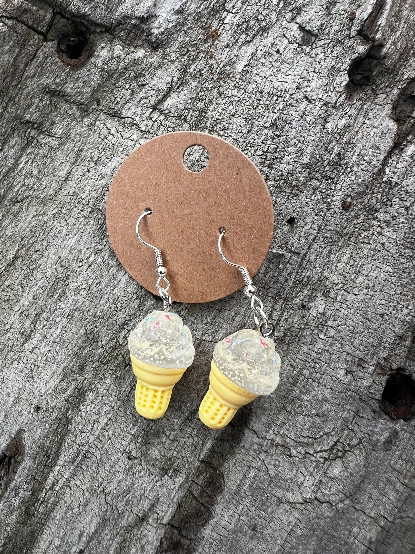 Ice Cream Cone Dangly Earrings