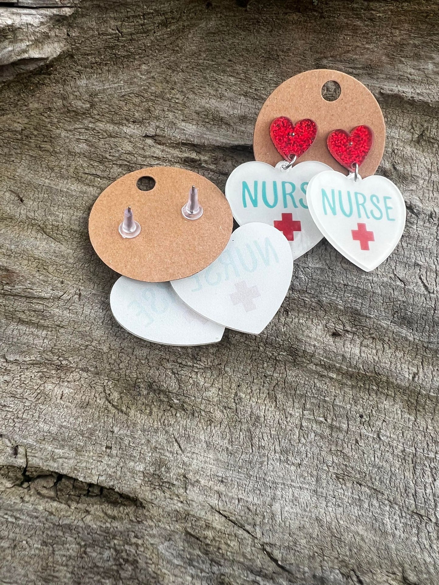 Nurse Dangly Stud Earrings