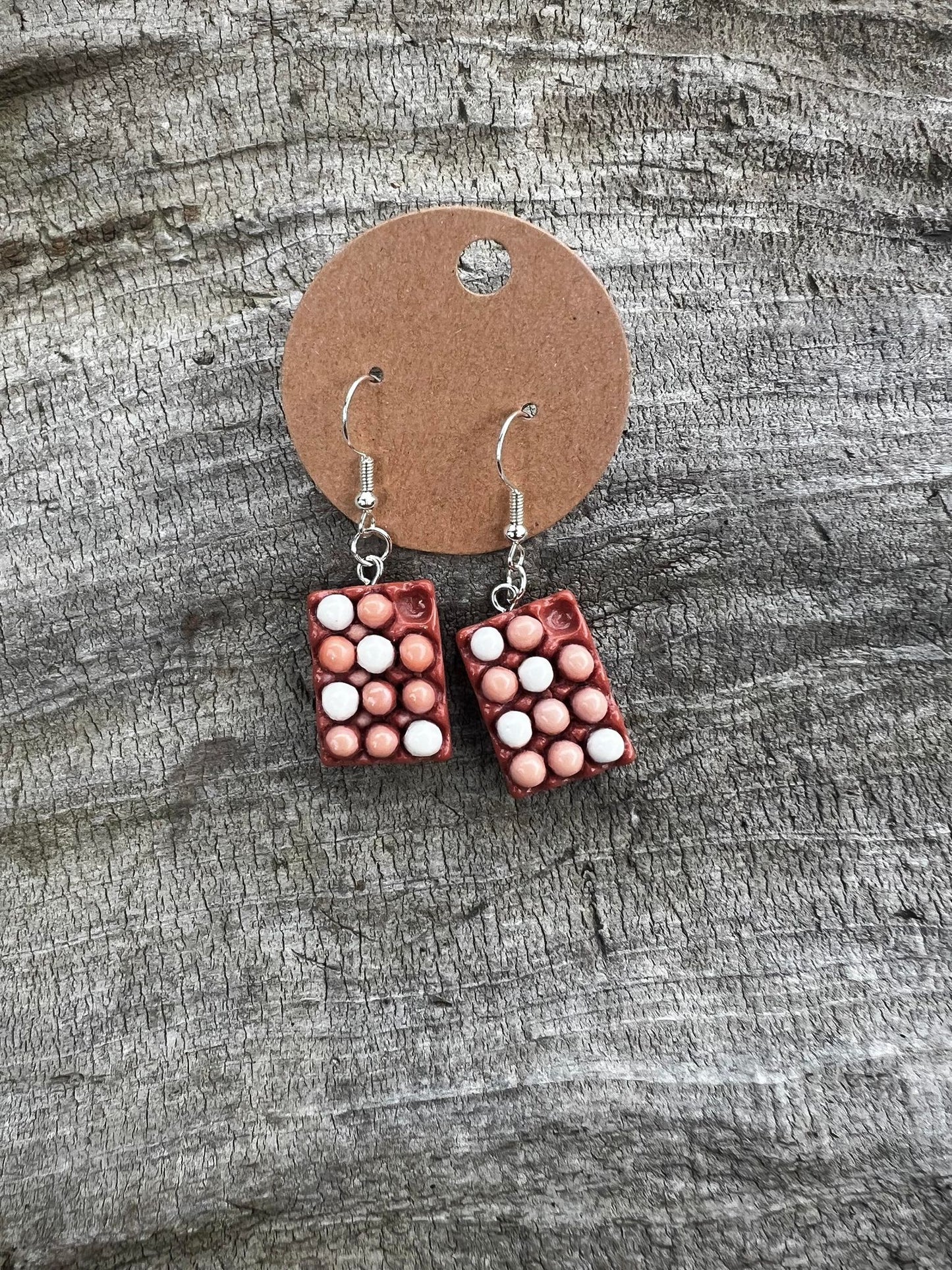 Chicken and Eggs Dangly Earrings