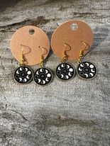 Moon Phase Dangly Earrings