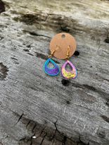 Iridescent Dangly Earrings