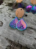 Iridescent Dangly Earrings