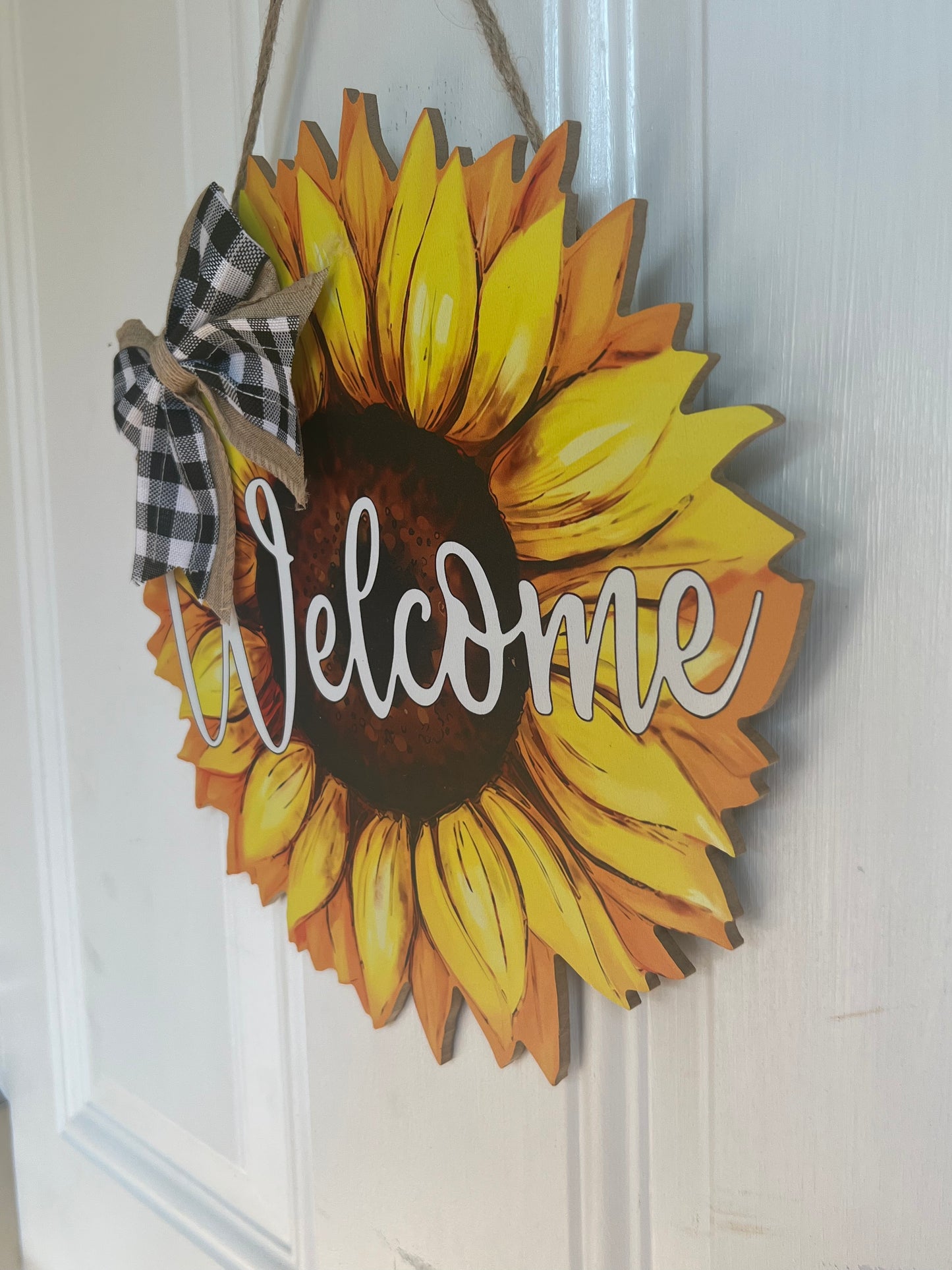 Sunflower Welcome Door Hanger