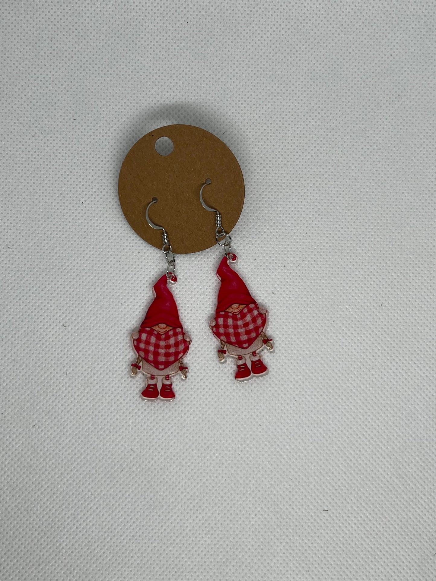 Valentine’s Gnome Dangly Earrings