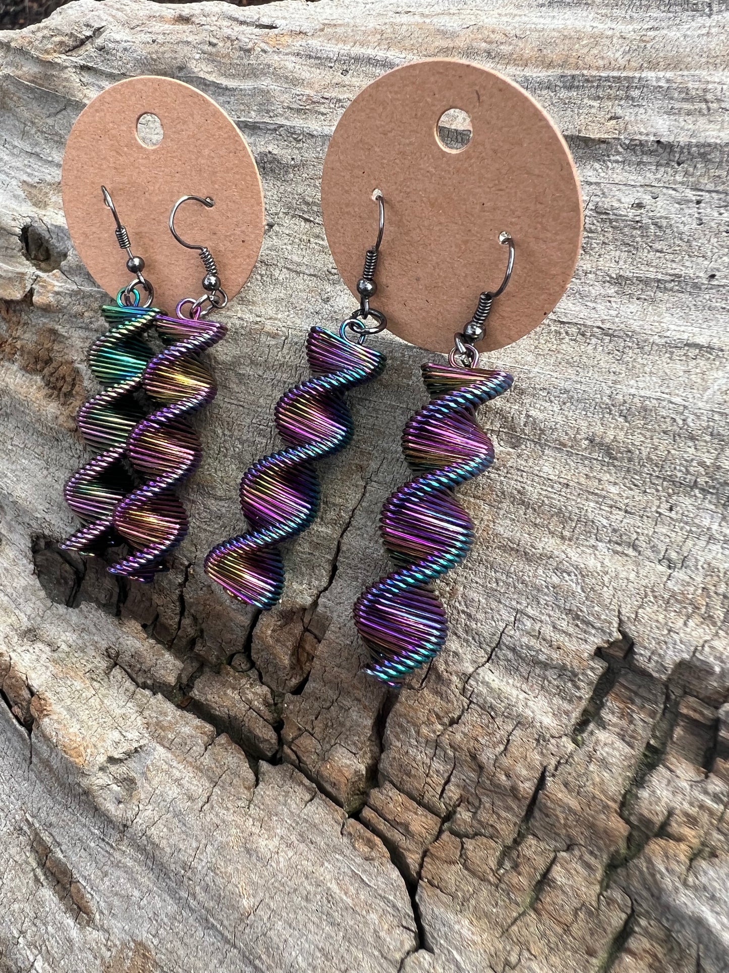 Spiral Dangly Earrings